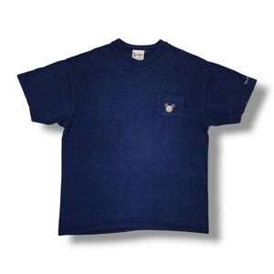 Vintage Walt Disney World Short Sleeve Golf Logo on Pocket Navy T-Shirt Men's XL